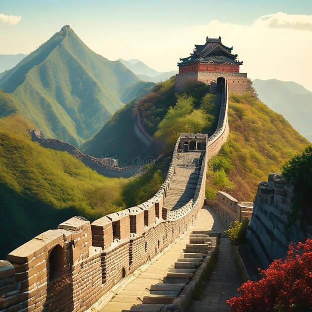 The Great Wall of China illustration design