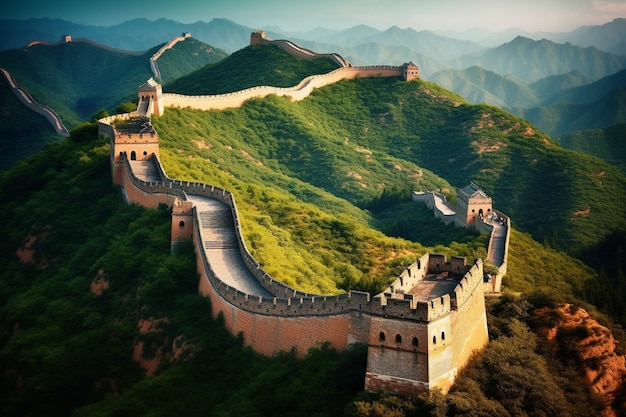 The great wall of china is a great wall.