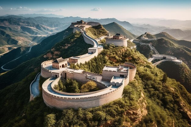 The great wall of china is a great wall.