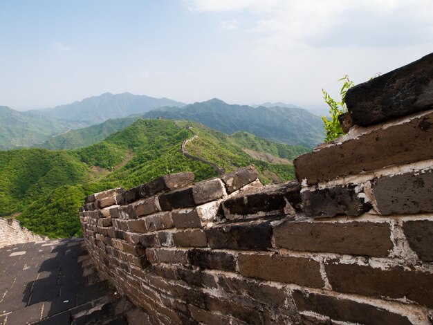 The Great Wall of China at the Mutianyu section near Beijing.