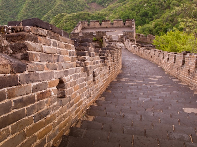 The Great Wall of China at the Mutianyu section near Beijing.