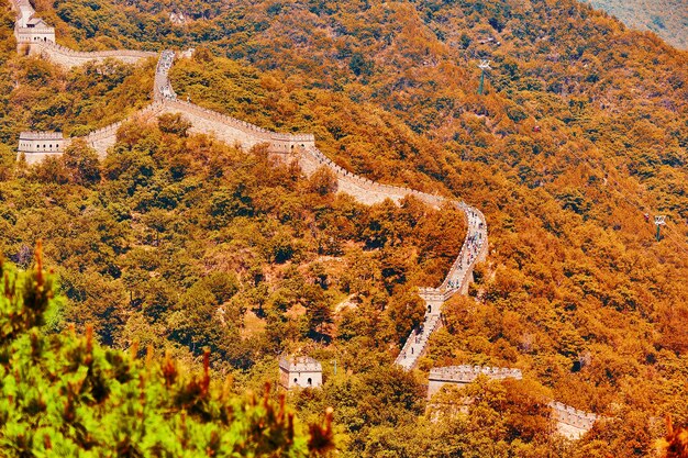 Great Wall of China section Mitianyu Suburbs of Beijing