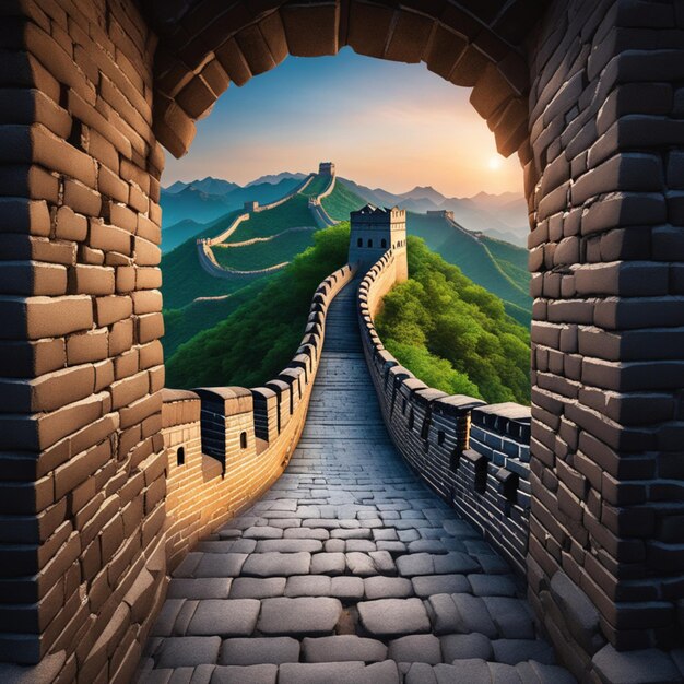 Photo the great wall of china