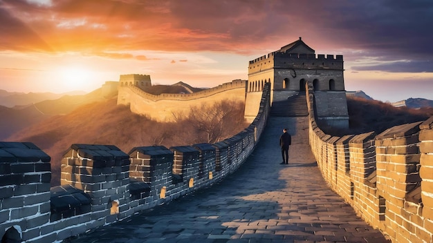 Great wall sunset