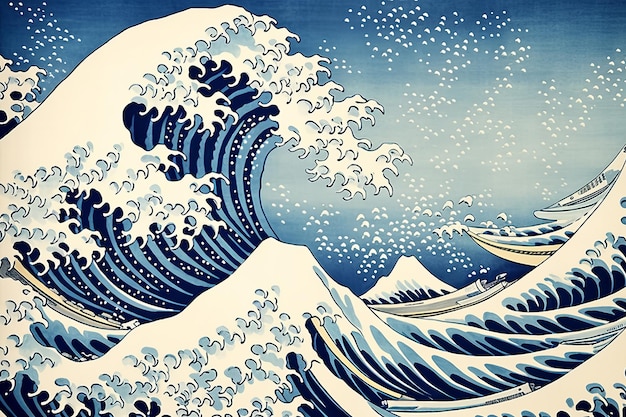 The Great Wave off Kanagawa Stunning Hokusai iPhone Wallpaper and Mobile Background in 32 Aspect R