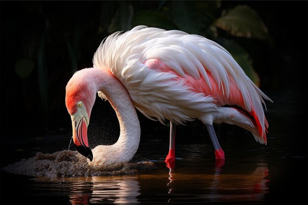 Photo greater flamingo