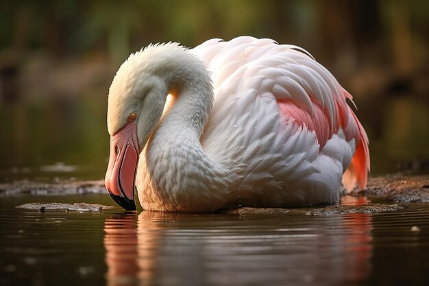 Photo greater flamingo