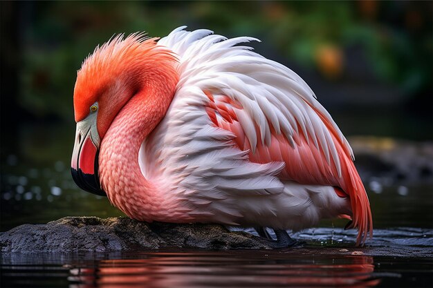 Photo greater flamingo