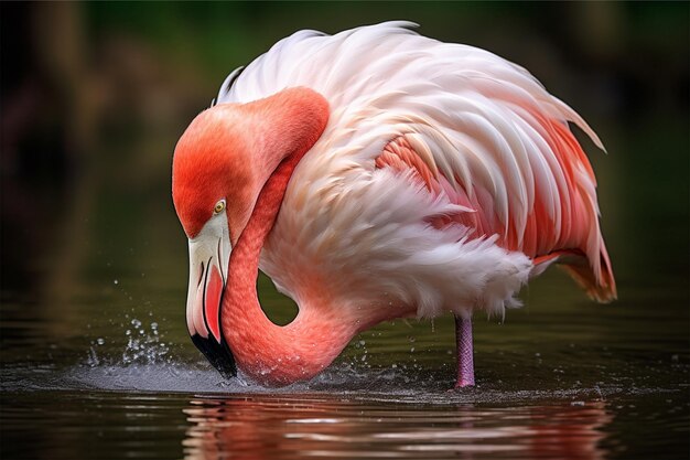 Photo greater flamingo