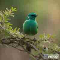 Photo greater green leafbird