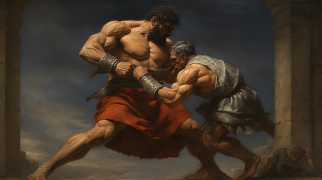 Фото Греко-римская борьба