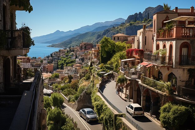 Photo the greco theater of taormina