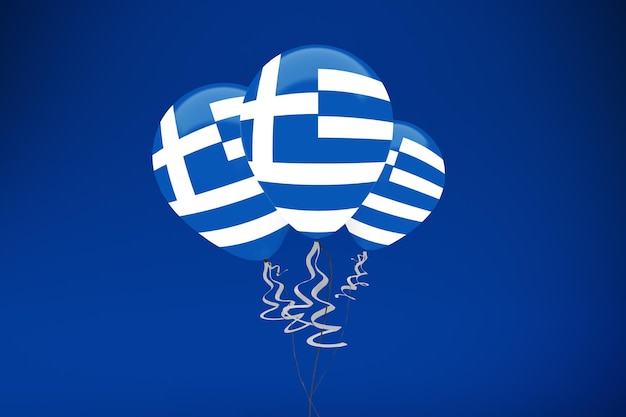 Greece Flag Balloons