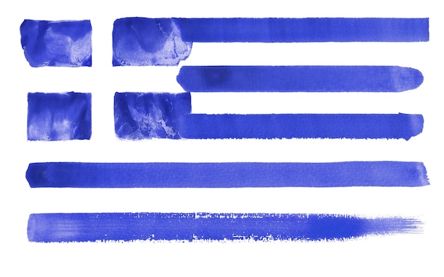 Photo greece flag illustration