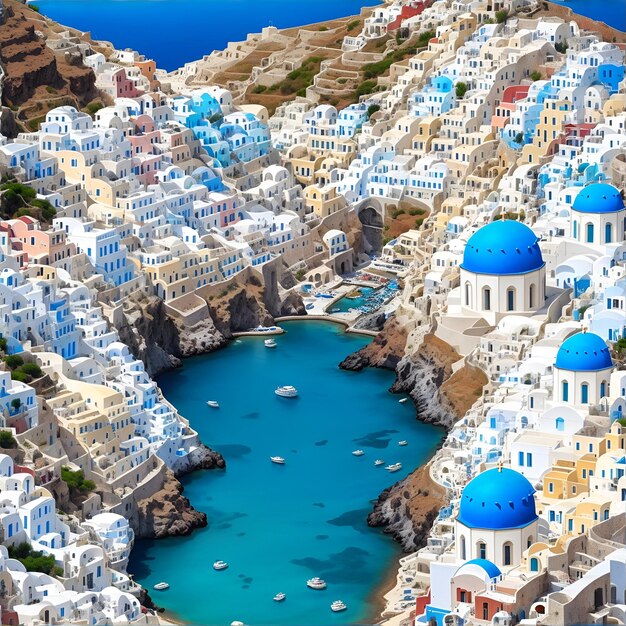 Greece known for its ancient ruins whitewashed