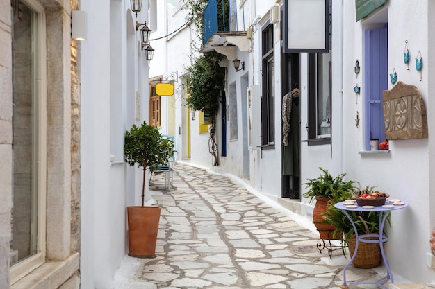 Greece Tinos island of art Cycladic architecture at Pyrgos village