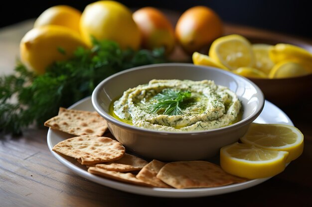 Greek Fava Dip with Fresh Lemon and Olive Oil