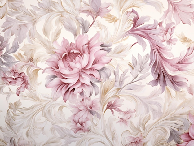 greek floral texture designs in pale tones and pinks