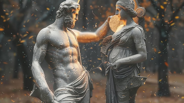 Foto dio greco dell'olimpo