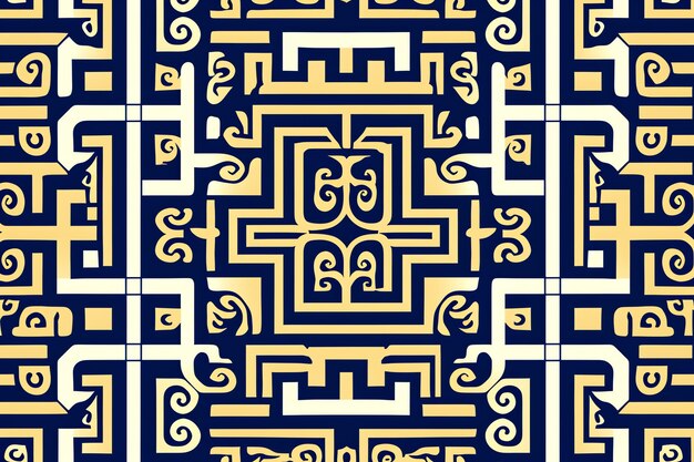 Greek Key Patterns background design seamless pattern