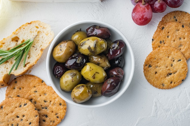 Olive greche fresche, vista dall'alto