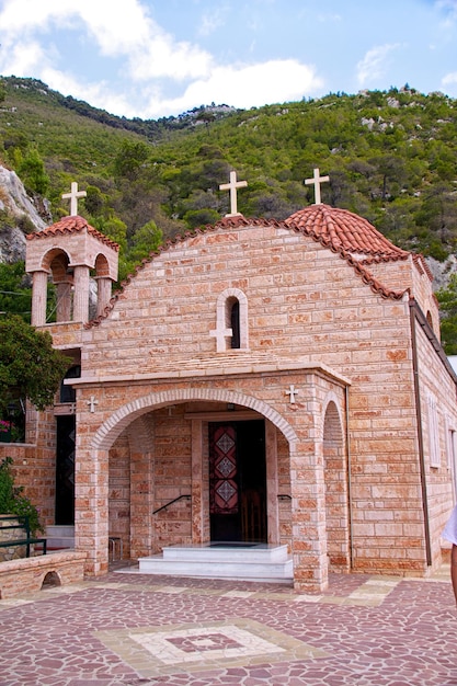 Photo greek orthodox monastery