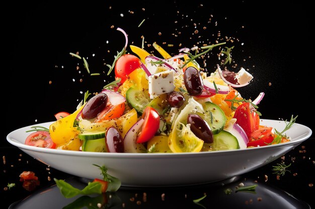 Greek Salad Bursting with Flavor