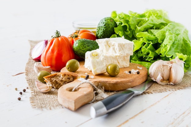 Greek salad ingredients