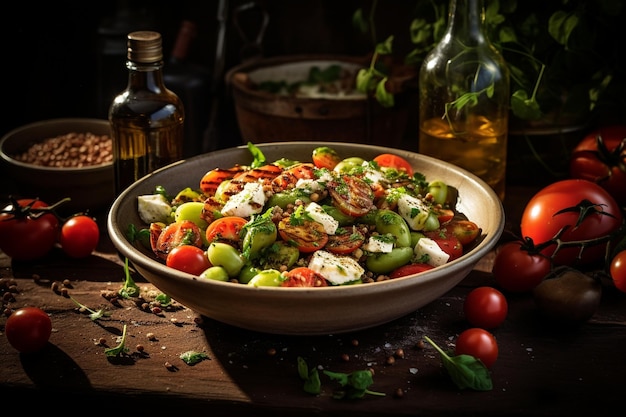 Greek Salad with a Dash of Mediterranean