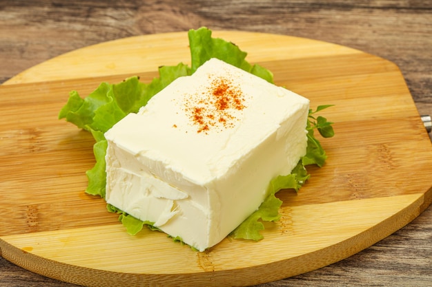 Greek traditional soft feta cheese