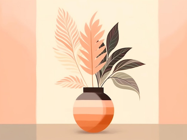 Греческие вазы и горшки украшают растение с вазой антикварными керамическими чашками
