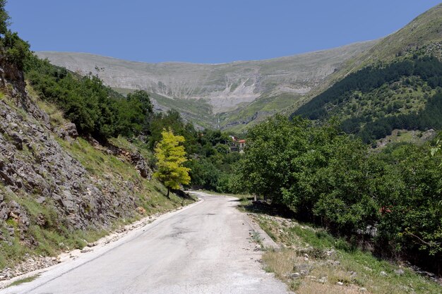 The greek village Matsouki Epirus Greece