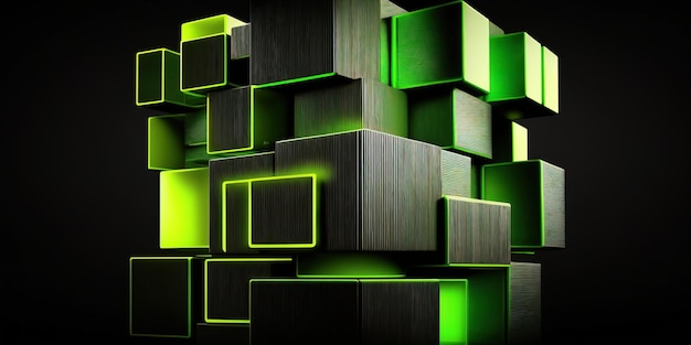 Green abstract background for design