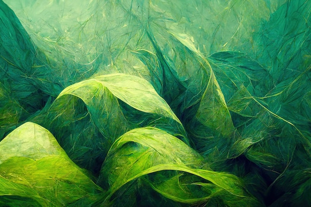 green abstract background, desktop wallpaper, wavy background