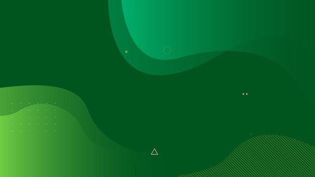 Green Abstract Background illustration green Wavy Background