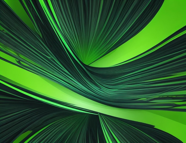 Photo green abstract background with black lines perfect for modern designs