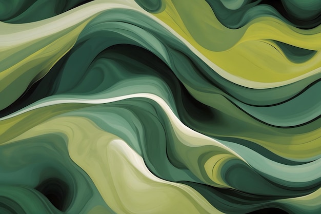 Green abstract creation