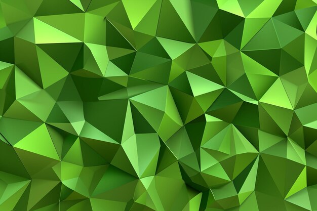 Photo green abstract geometric background