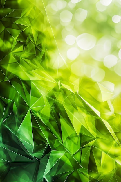 Green abstract green light abstract background polygon elegant background and frame background