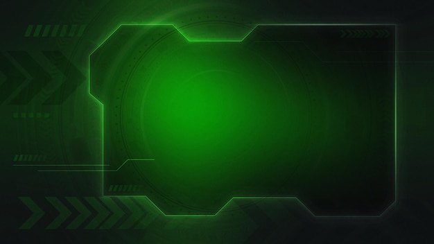 Green abstract hitech technology background