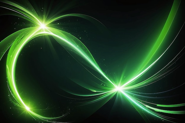 Зелёная абстрактная иллюстрация светового фонда