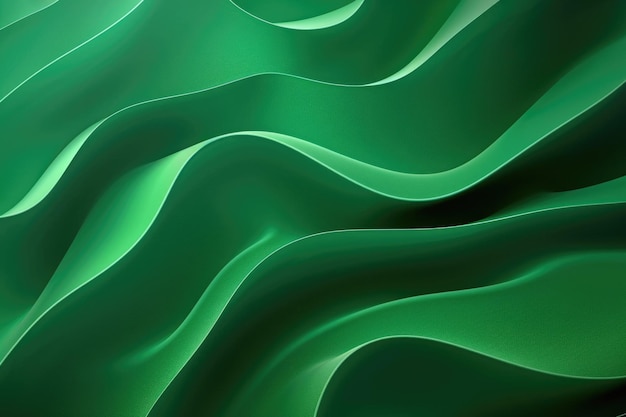緑色の抽象的な形状と穀物質感の背景