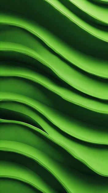 Green abstract wall wave architecture abstract background 3d rendering green background for present