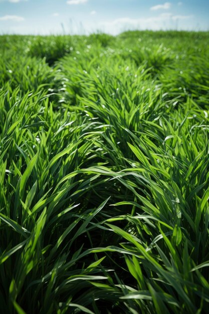 Photo green agricultural field