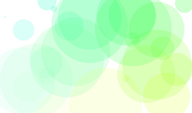 写真 白地に緑と黄色の円