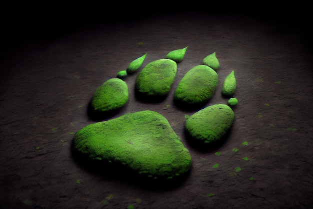 Green animal footprint Generative Ai