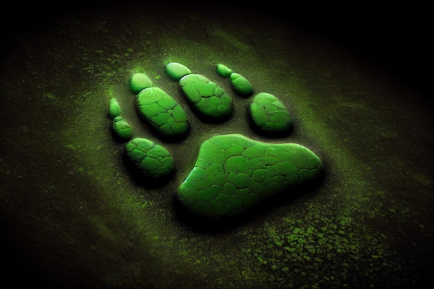 Green animal footprint Generative Ai