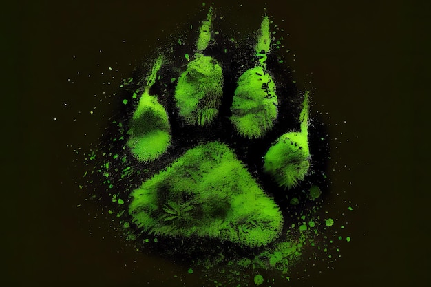 Green animal footprint Generative Ai