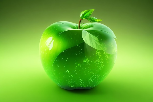 Green Apple Fresh Background