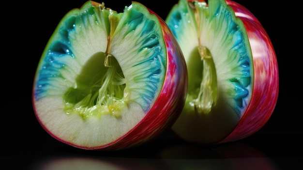 Green Apple HD 8K wallpaper background Stock Photographic Image